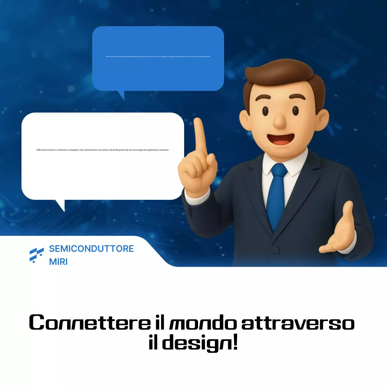 Trasmissione di informazioni sui semiconduttori moderni blu