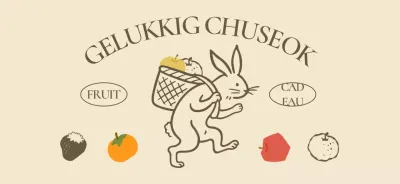 Beige Baby Chuseok Viering