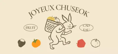 Célébration de Chuseok pour bébé beige