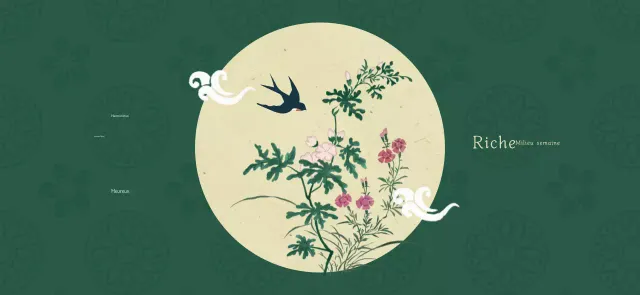 Célébration traditionnelle verte des fêtes