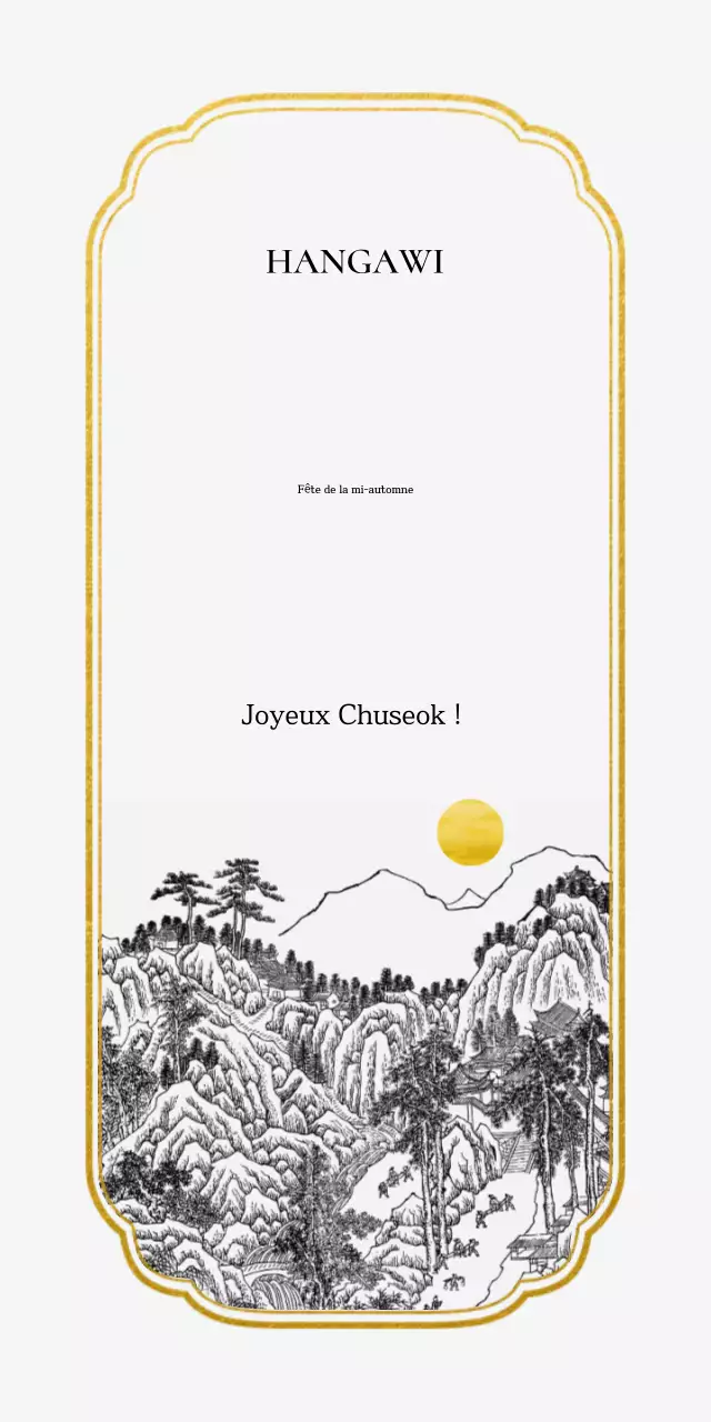 Salutations traditionnelles blanches de Chuseok