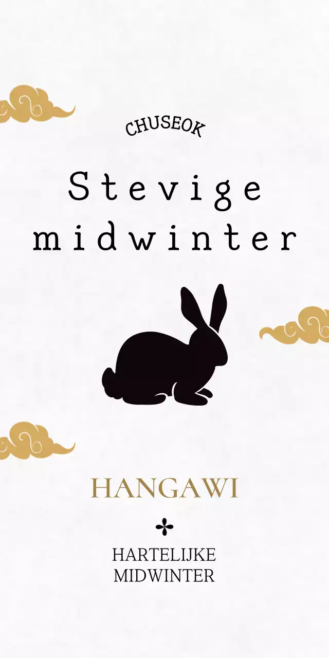 Witte traditionele Chuseok-begroetingen