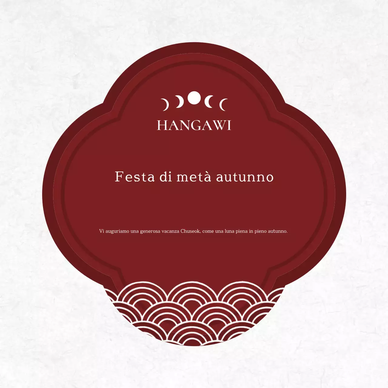 Commemorazione del tradizionale Chuseok rosso