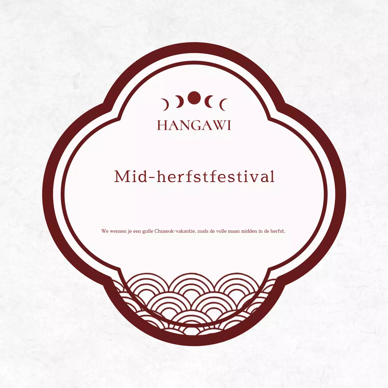 Rode Traditionele Chuseok Herdenking