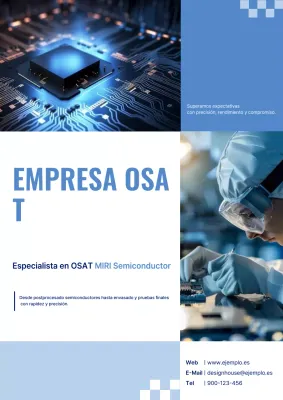 Promoción de semiconductores modernos azules
