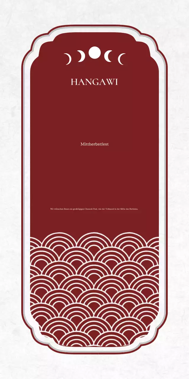 Rotes traditionelles Chuseok-Gedenkfest