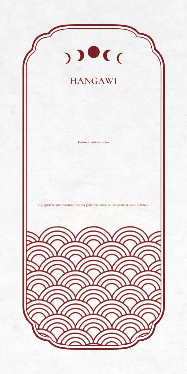 Commemorazione del tradizionale Chuseok rosso