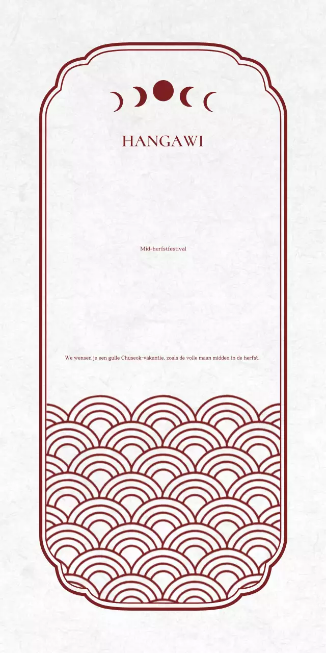 Rode Traditionele Chuseok Herdenking