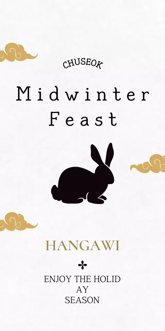 White traditional Chuseok greetings