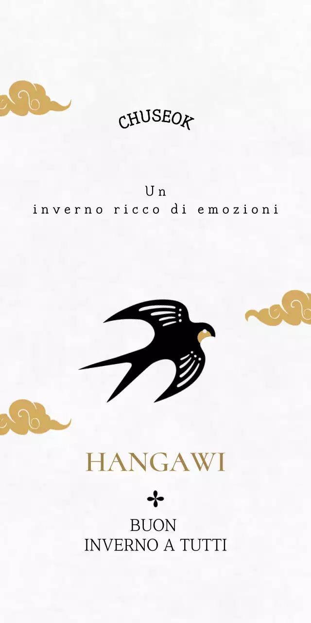 Saluti tradizionali bianchi Chuseok