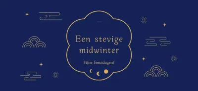 Traditionele Chuseok-begroetingen in het blauw