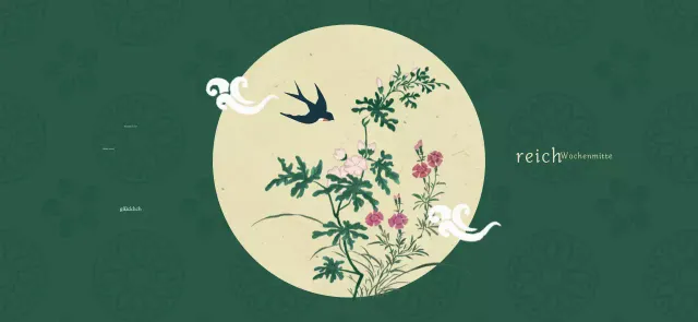 Grüne traditionelle Feiertagsfeier