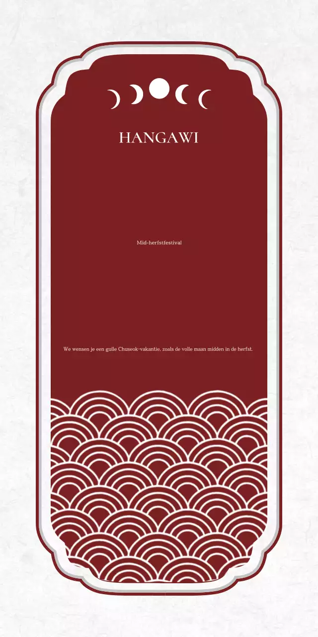 Rode Traditionele Chuseok Herdenking