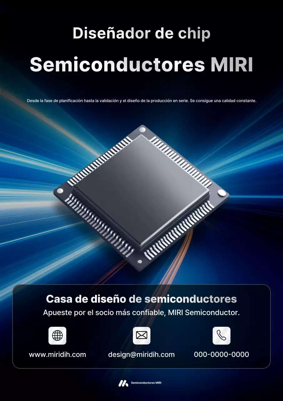 Anuncio de Blue Modern Semiconductor