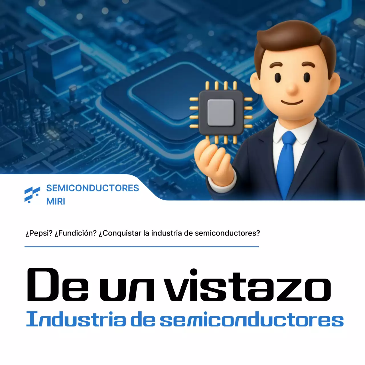 Transmisión de información de semiconductores modernos azules