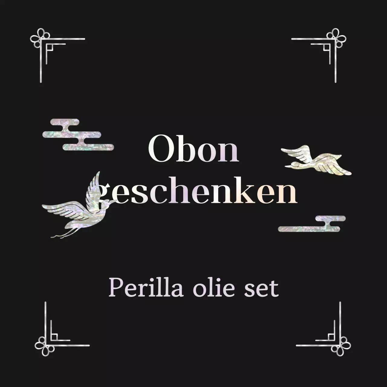 Zwart traditioneel vakantiecadeau