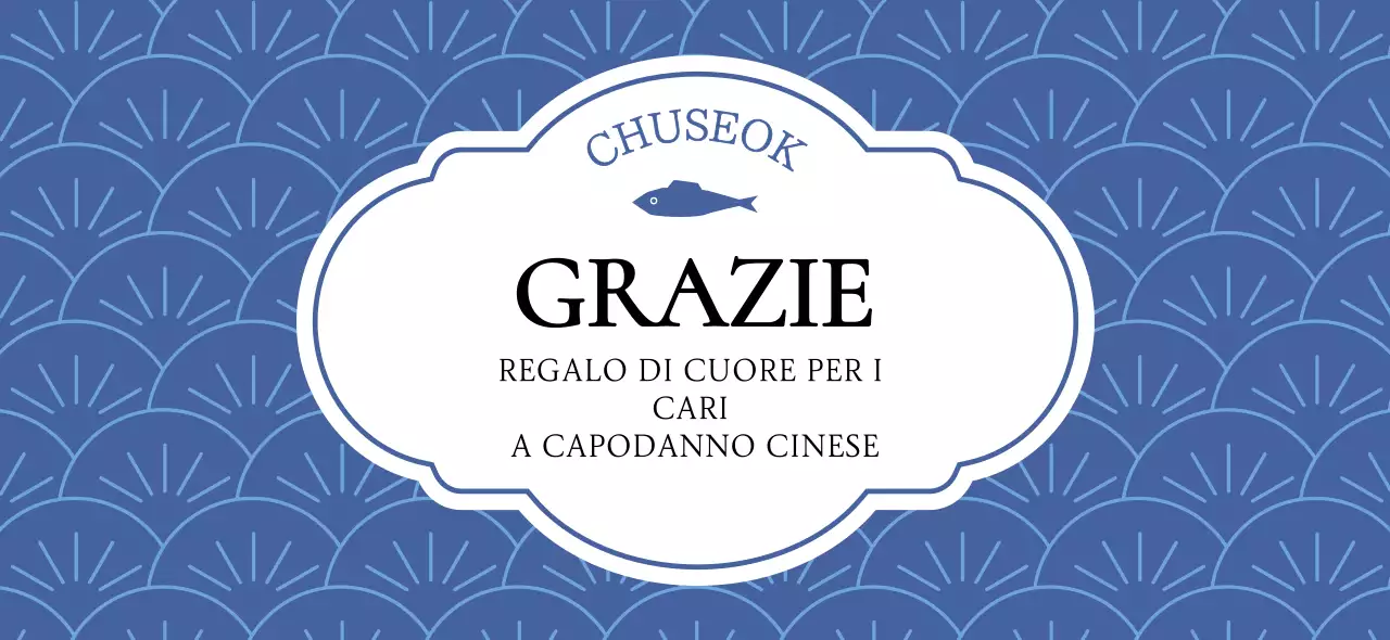 Grazie al Chuseok classico blu