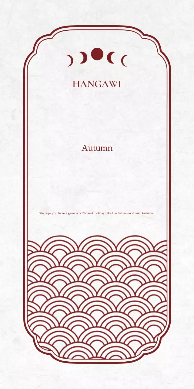 Red Traditional Chuseok Commemoration