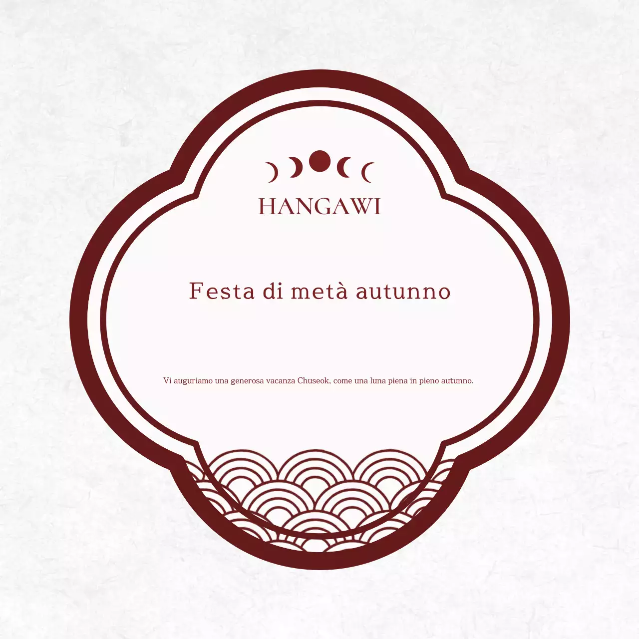 Commemorazione del tradizionale Chuseok rosso