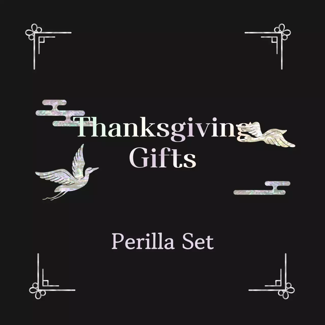 Quà tặng ngày lễ truyền thống màu đen