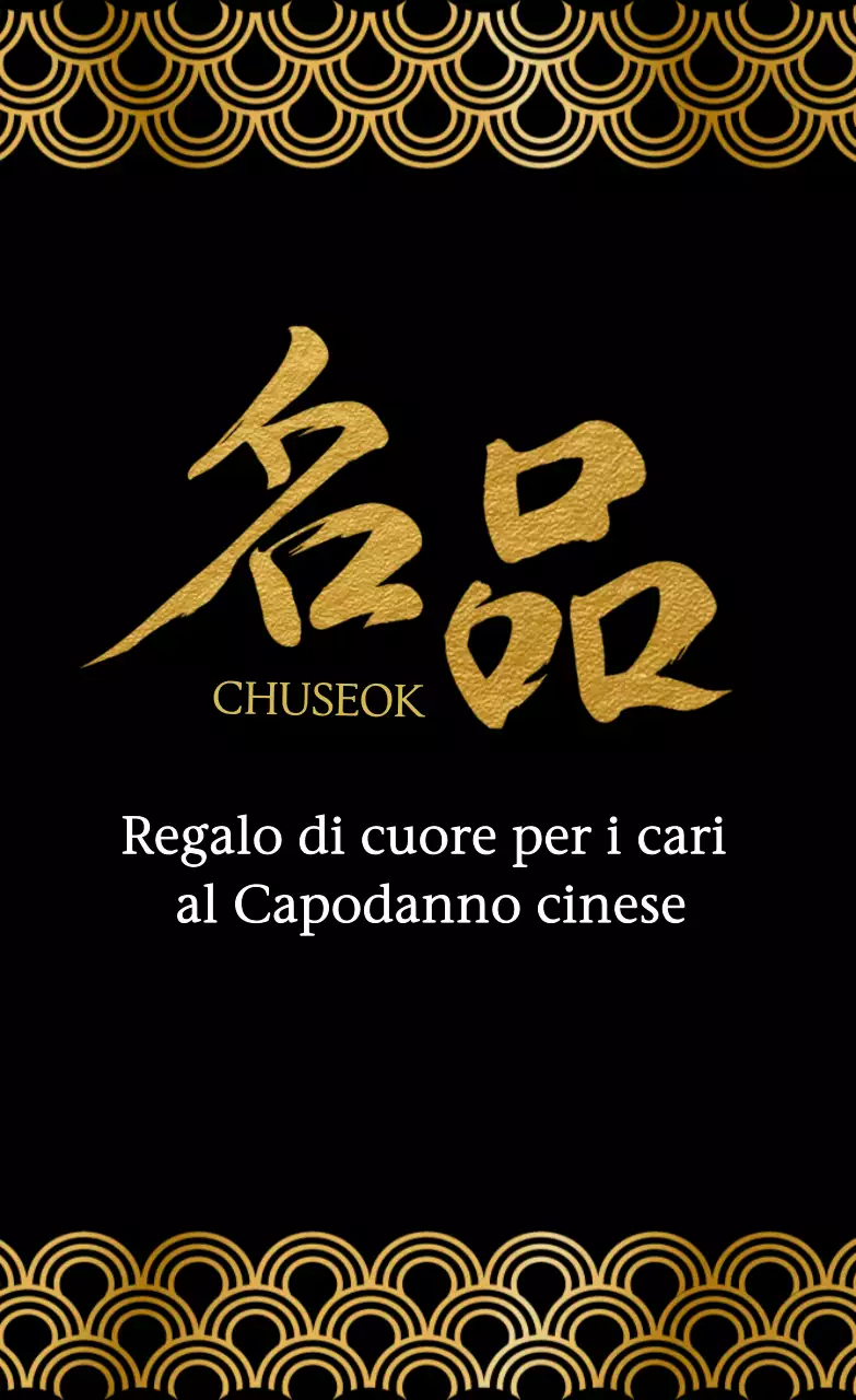 Promozione Chuseok tradizionale nero