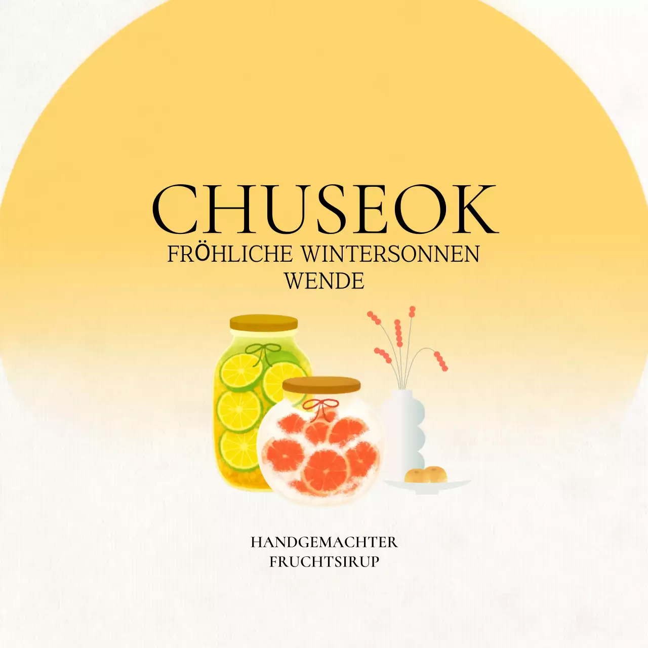 Gelbes traditionelles Chuseok-Fest