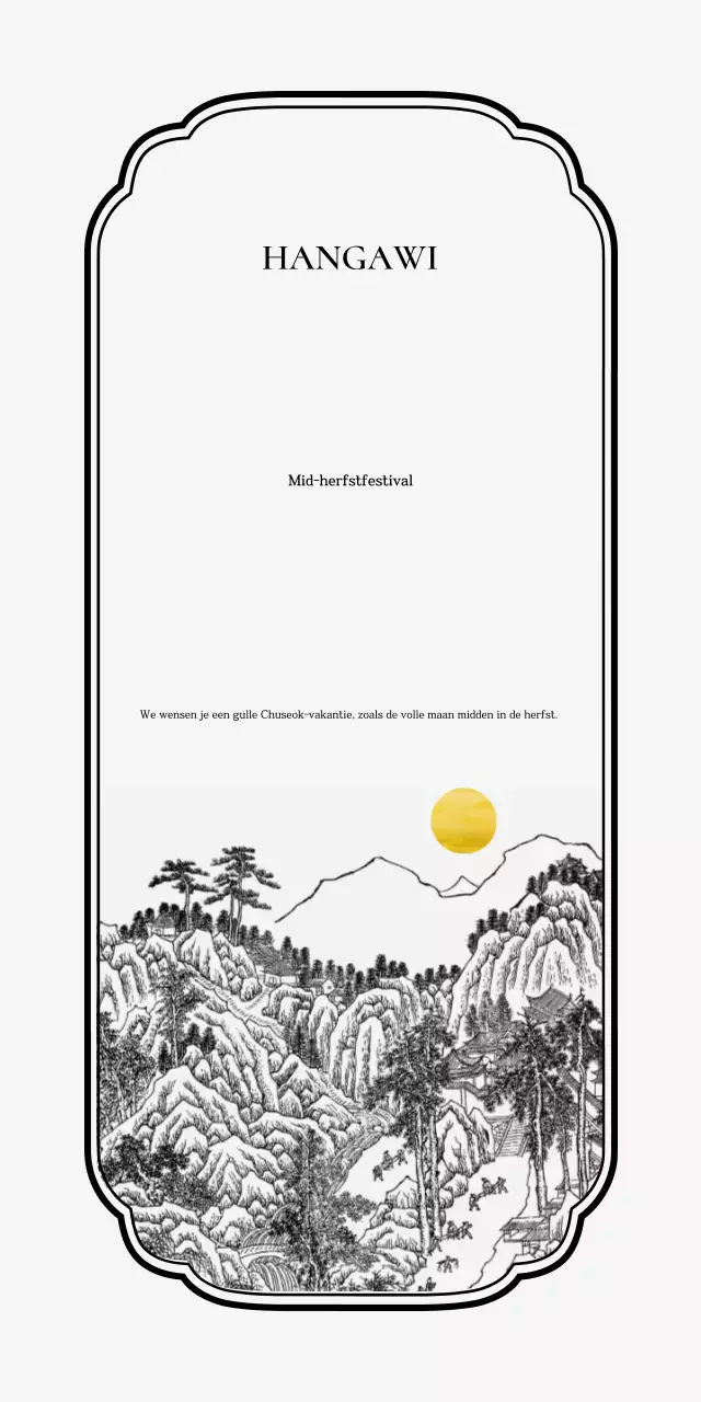 Witte traditionele Chuseok-begroetingen