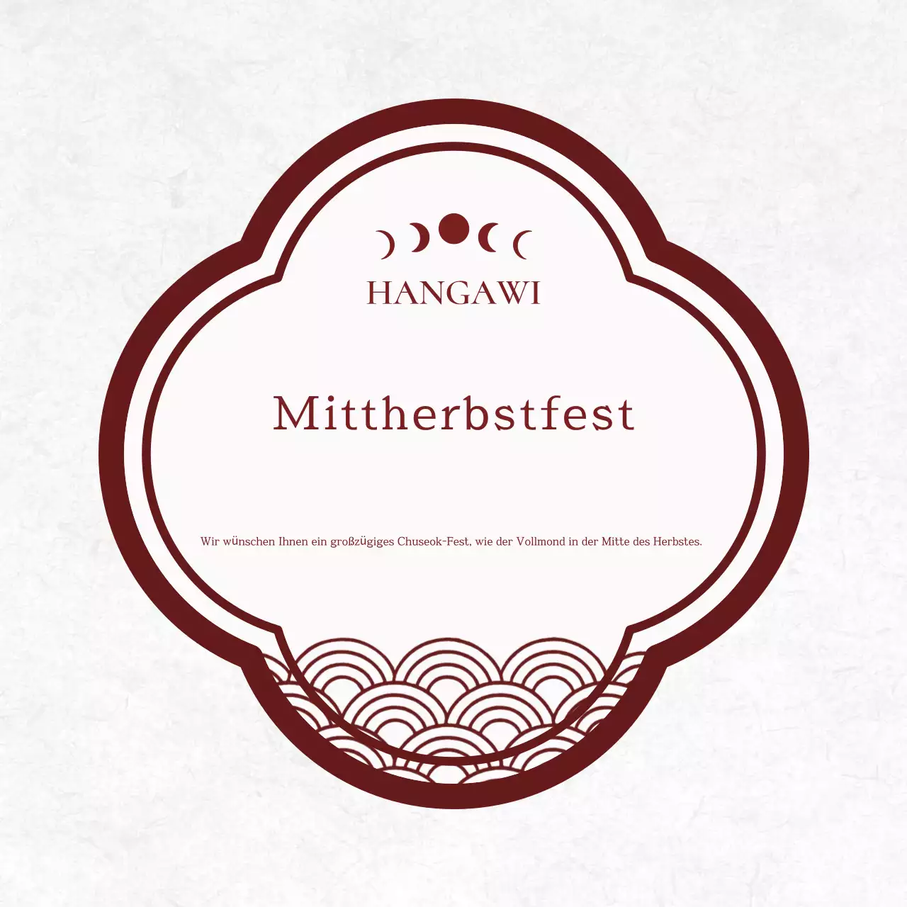 Rotes traditionelles Chuseok-Gedenkfest