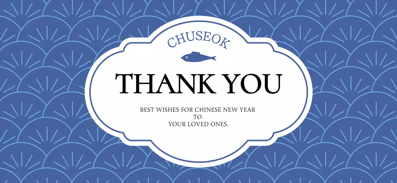 Blue Classic Chuseok Thanks