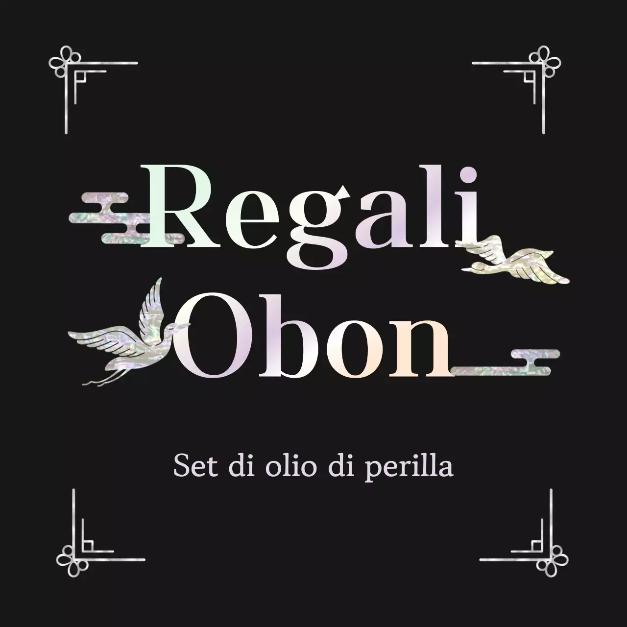 Regalo tradizionale nero per le feste