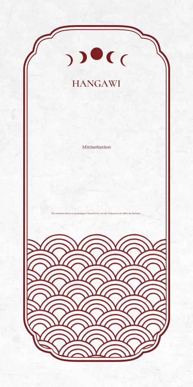 Rotes traditionelles Chuseok-Gedenkfest