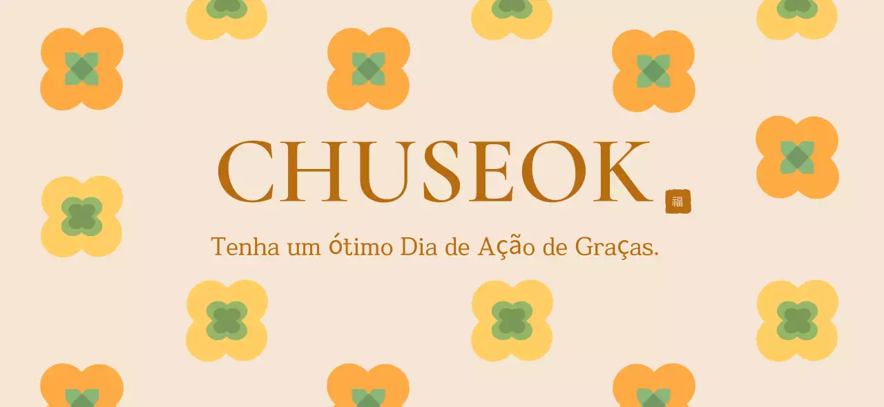 Celebração tradicional bege de Chuseok