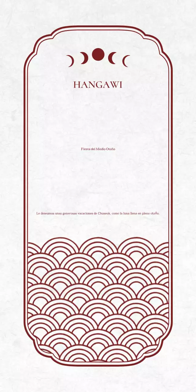 Conmemoración tradicional roja del Chuseok