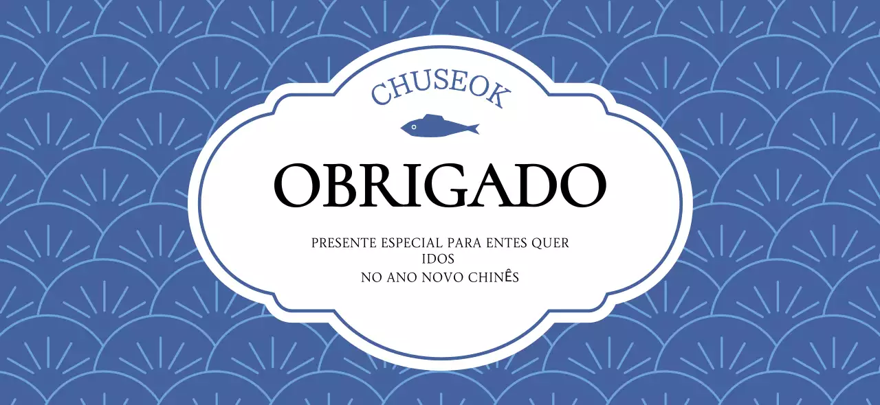 Obrigado Blue Classic Chuseok
