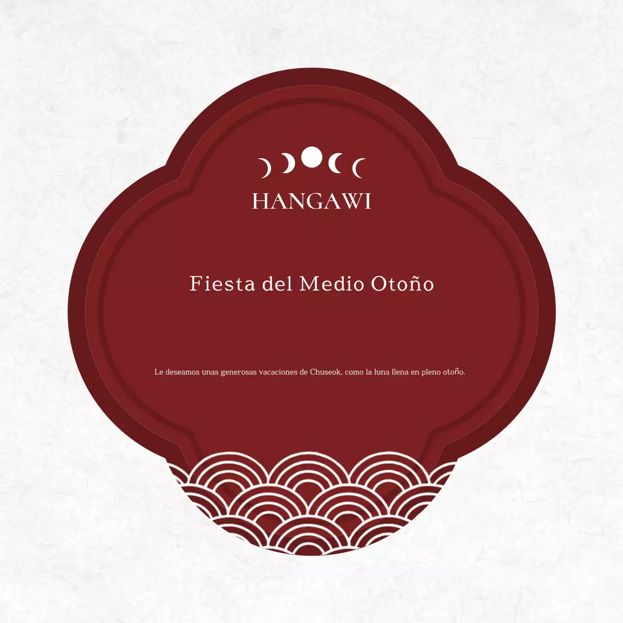 Conmemoración tradicional roja del Chuseok