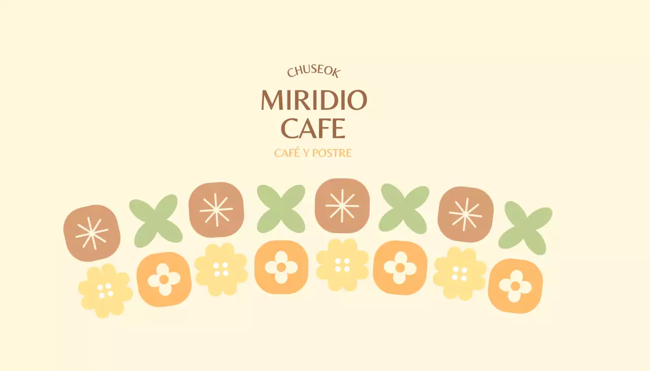 Promoción de cafetería minimalista beige