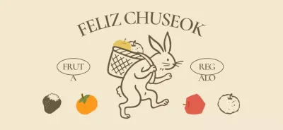 Celebración del Chuseok del bebé beige