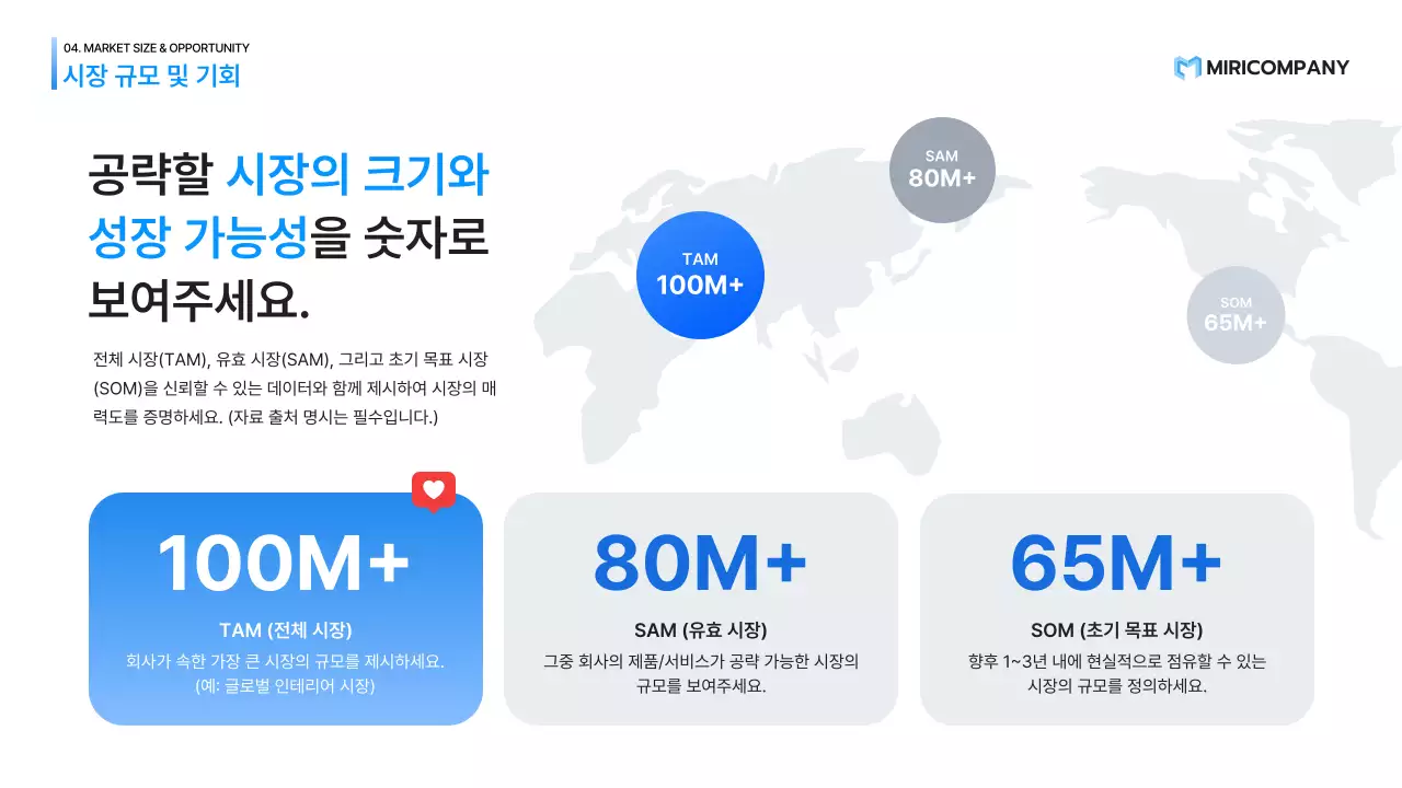 파랑 모던 스타트업 제품 소개 IR