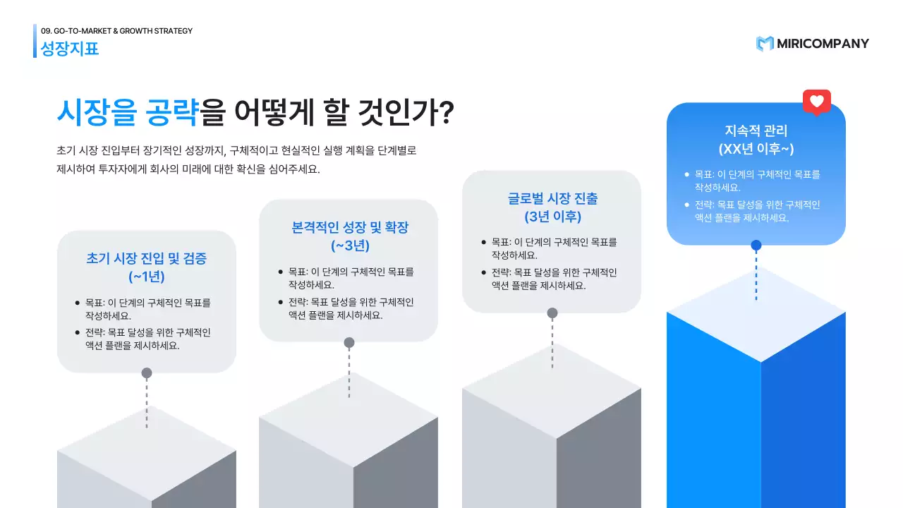파랑 모던 스타트업 제품 소개 IR