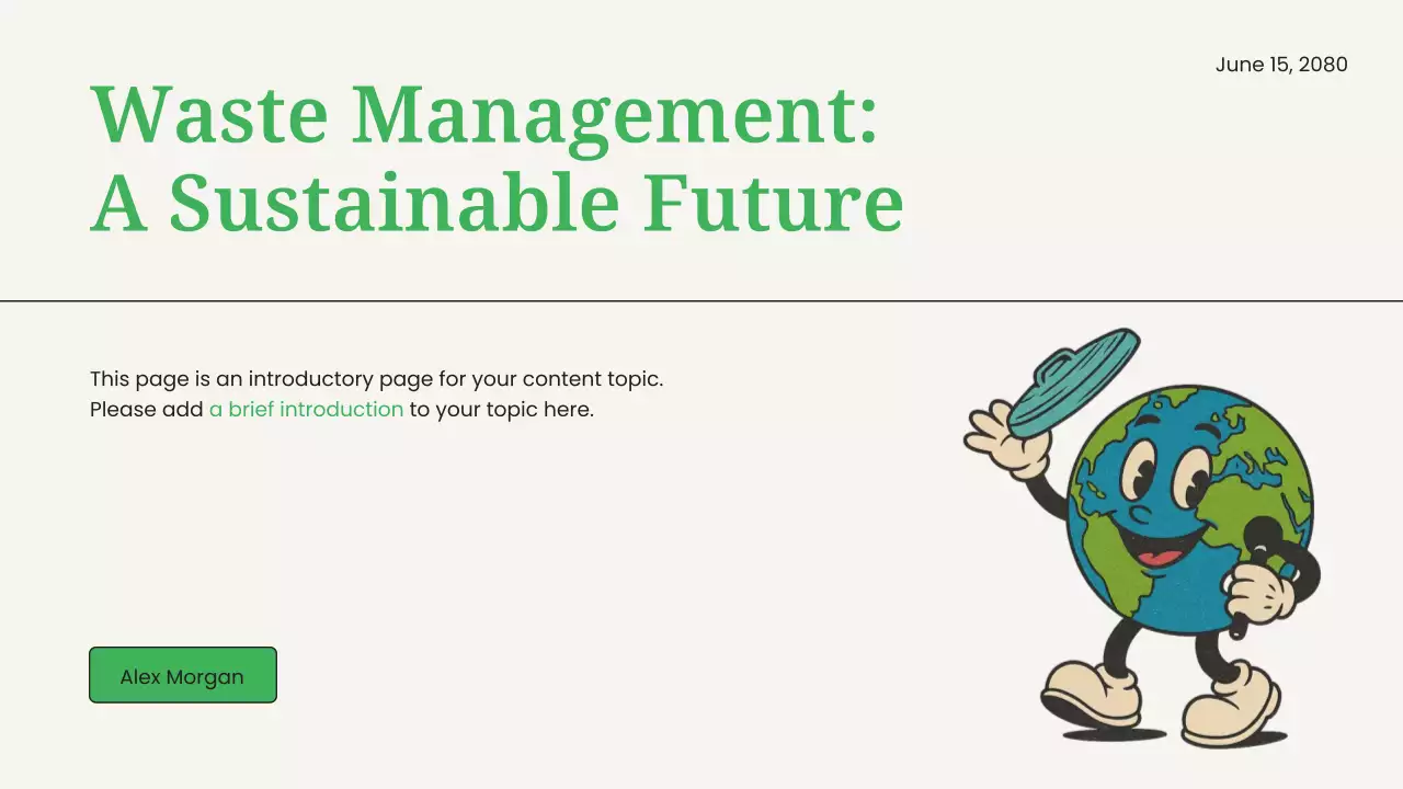 Green Modern Sustainability Guide Presentation