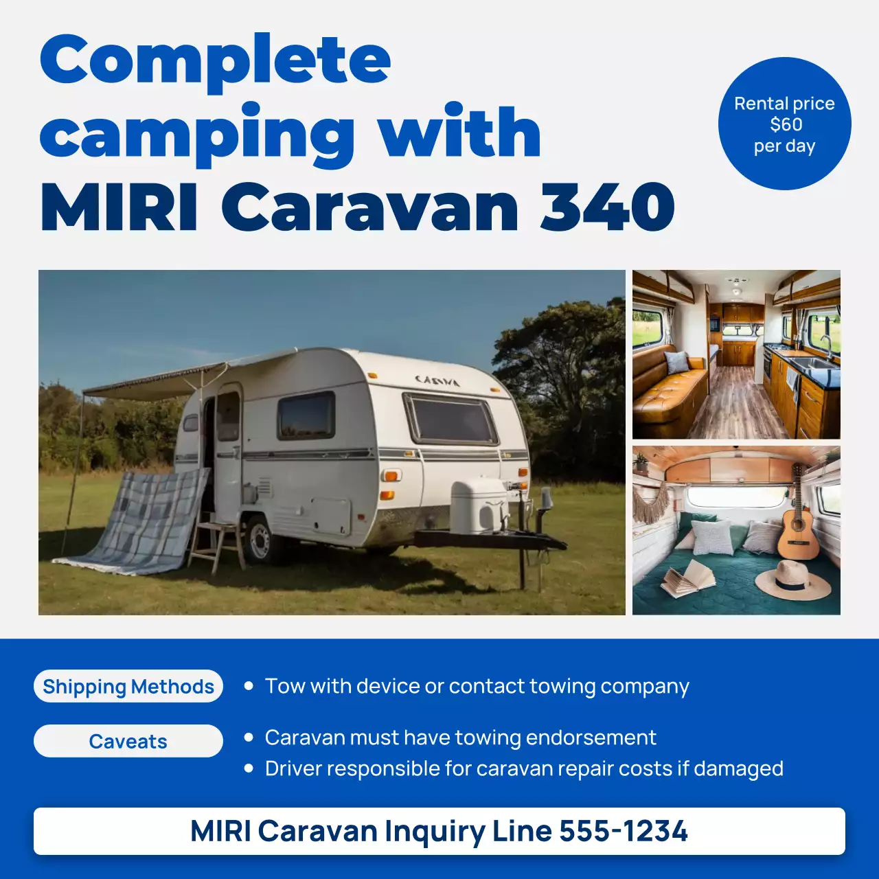 khuyến mãi cắm trại hiện đại màu xanh