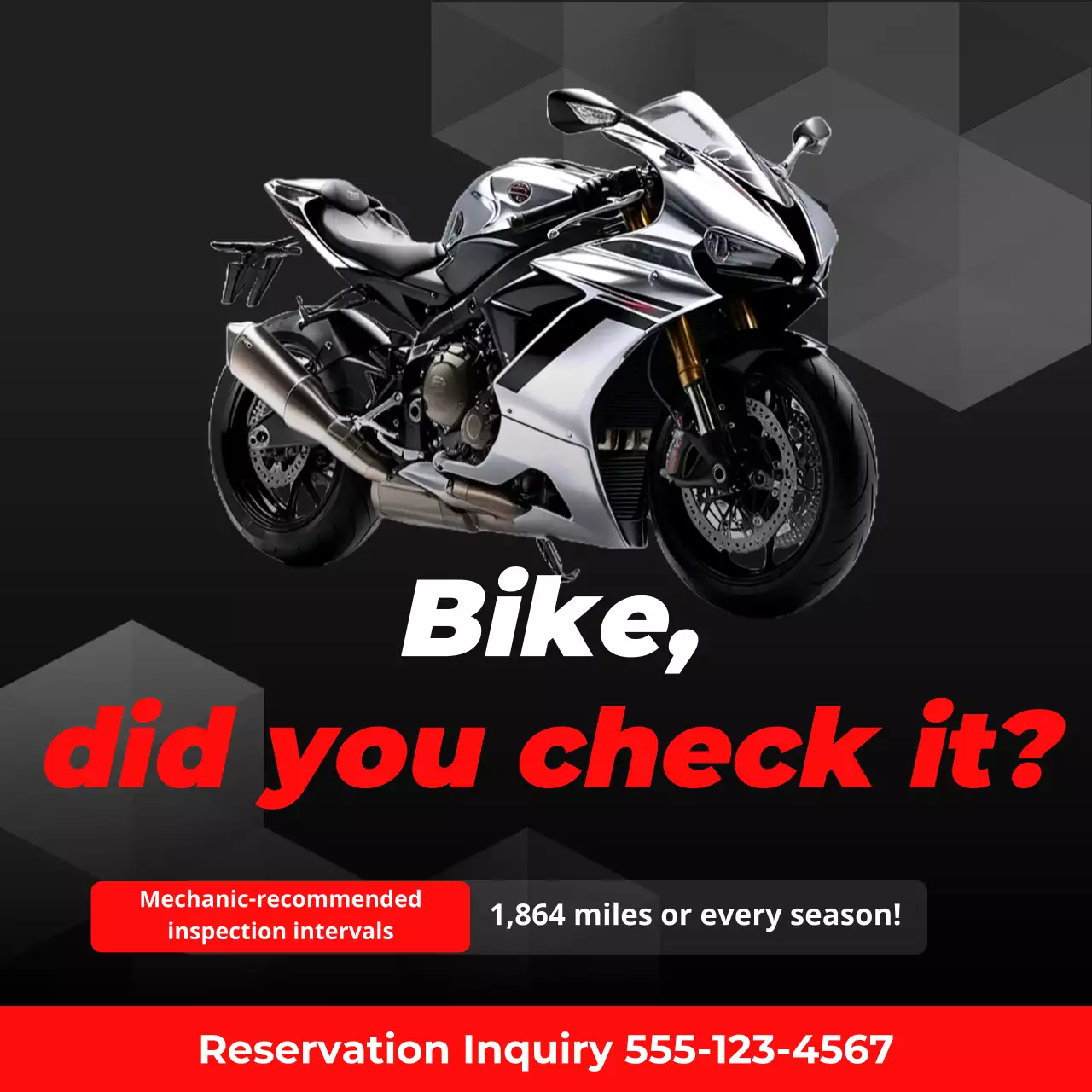 promosi sepeda motor modern hitam