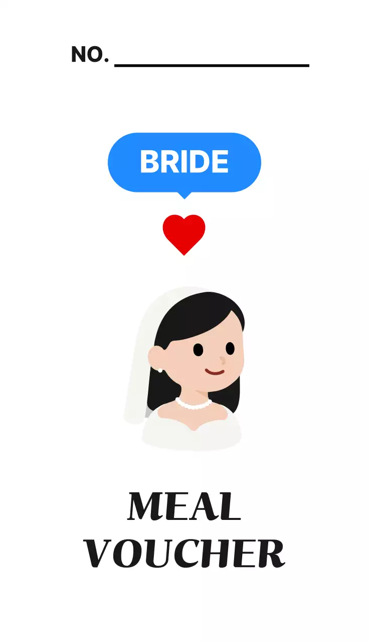 하얀 깔끔 결혼 식권