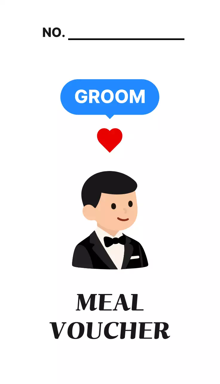 하얀 깔끔 결혼 식권