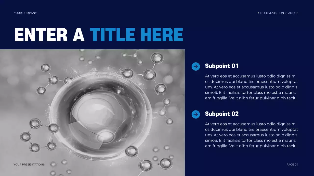 navy modern chemistry presentation