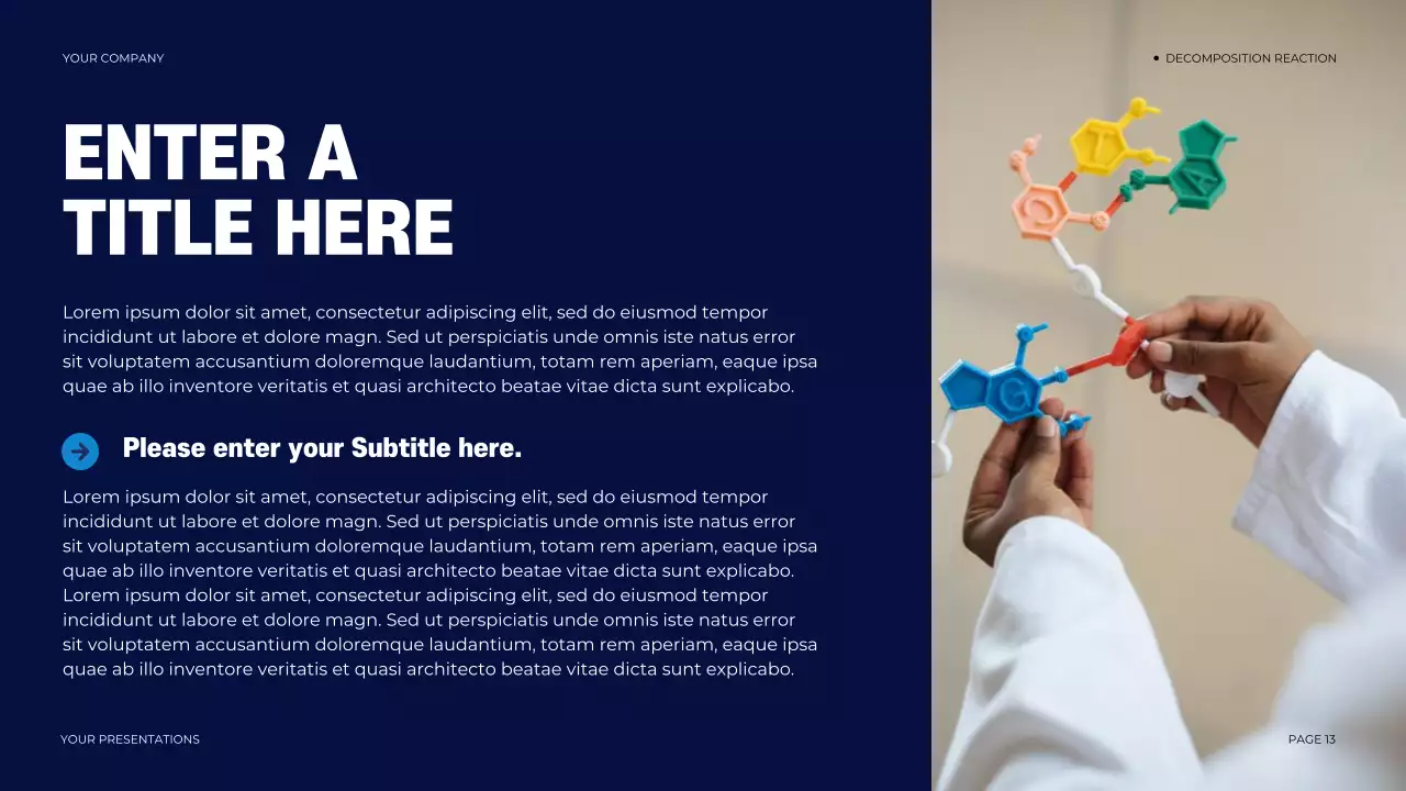 navy modern chemistry presentation