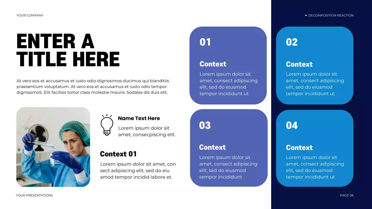 navy modern chemistry presentation