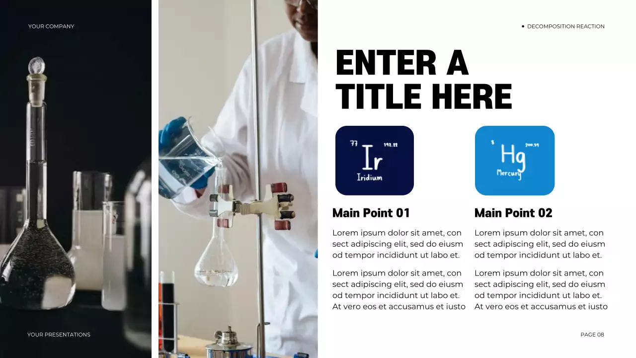 navy modern chemistry presentation