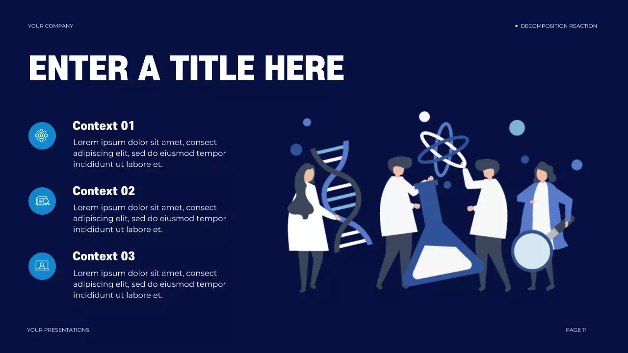 navy modern chemistry presentation
