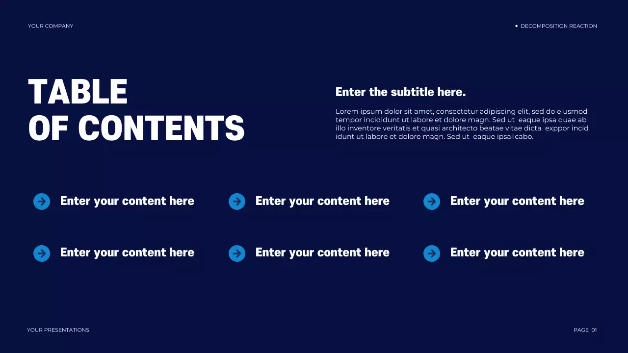 navy modern chemistry presentation